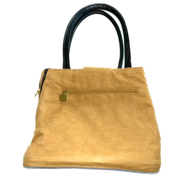 Reversible Laila Geir Ness Norwegian Purse Handbag Faux Reptile Leather - Picture 2 of 5